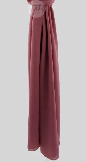 Rouge canneberge Mousseline froissé