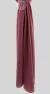 Rouge canneberge Mousseline froissé
