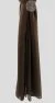 Hijab Mousseline froissé Brun cuir