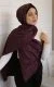 Hijab Collection Daim Violet foncé – Bild 3