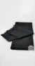 Hijab de encaje negro denim rectangular - Imagen 4
