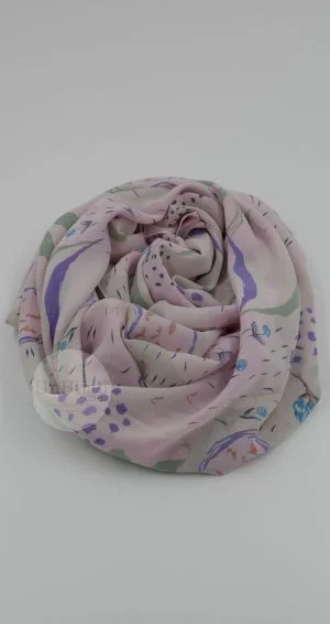 Hijab Carré imprimé Collection Luna FP07