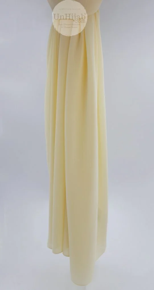 Hijab Mousseline LemonChiffon Premium Collection