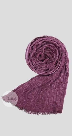 Hijab coton Distiny Prune