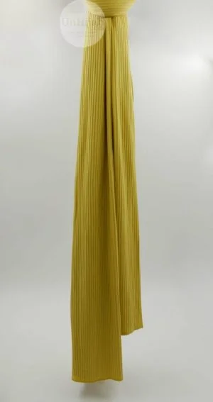 Premium Jersey Côtelé Jaune Moutarde