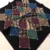 Detail of the modern patterns of the luxury collection scarf ft05