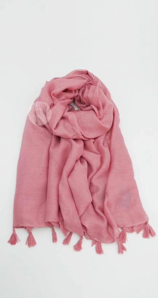 ModTassel.01.c-scaled-1.jpg Châle Collection Premium Rose – Image 1