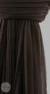 Pleated Chiffon Hijab Saddle Brown Wisteria Collection - Image 8