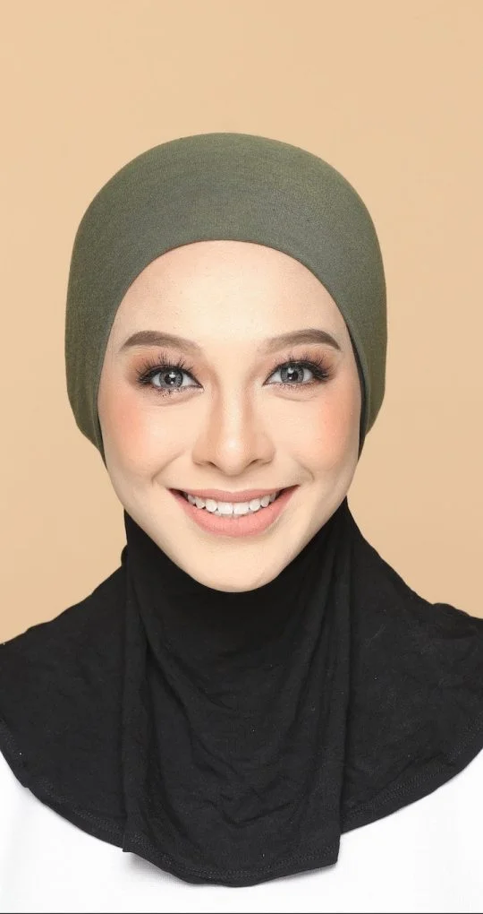 Sous Hijab Collection Basic Bonnet Olive
