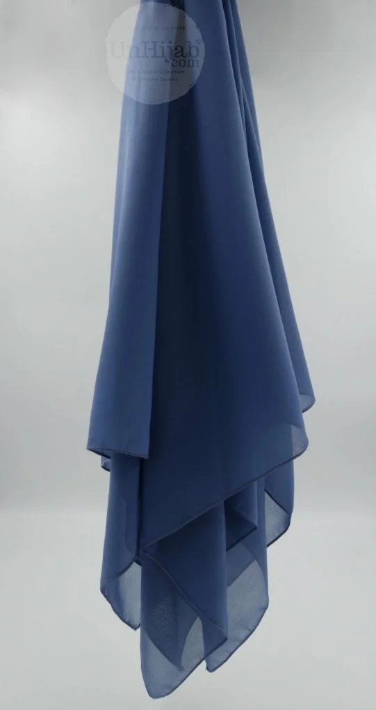 Hijab Mousseline Carré Collection Riley CornflowerBlue