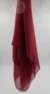Carmine Red Square Silk Chiffon Hijab Riley Collection 01