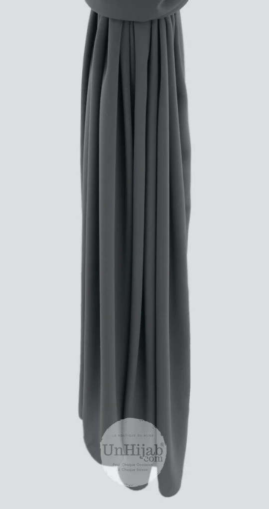 Hijab Soie de Medine DarkGrey