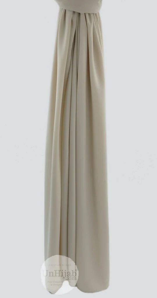 Hijab soie de medine beige