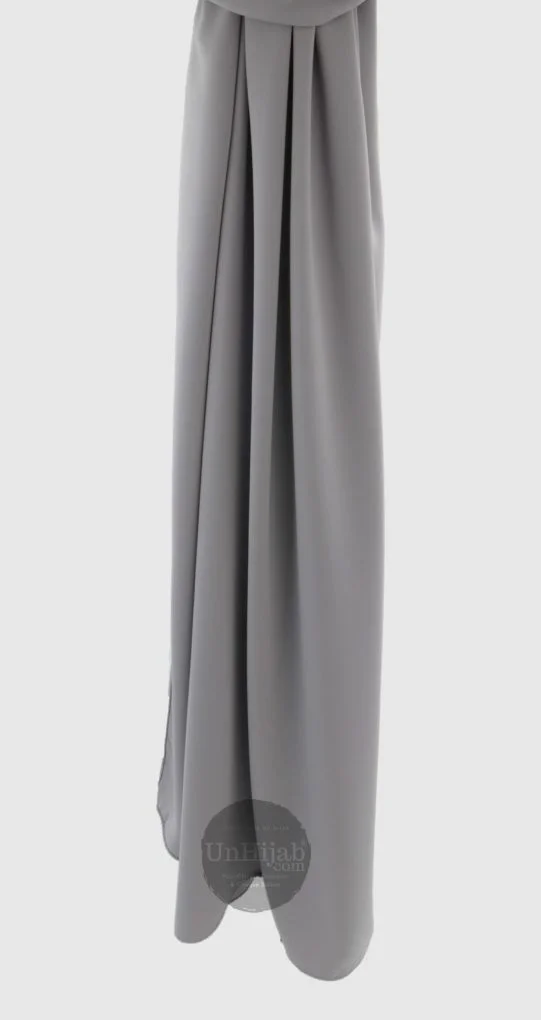 Hijab soie de médine gris