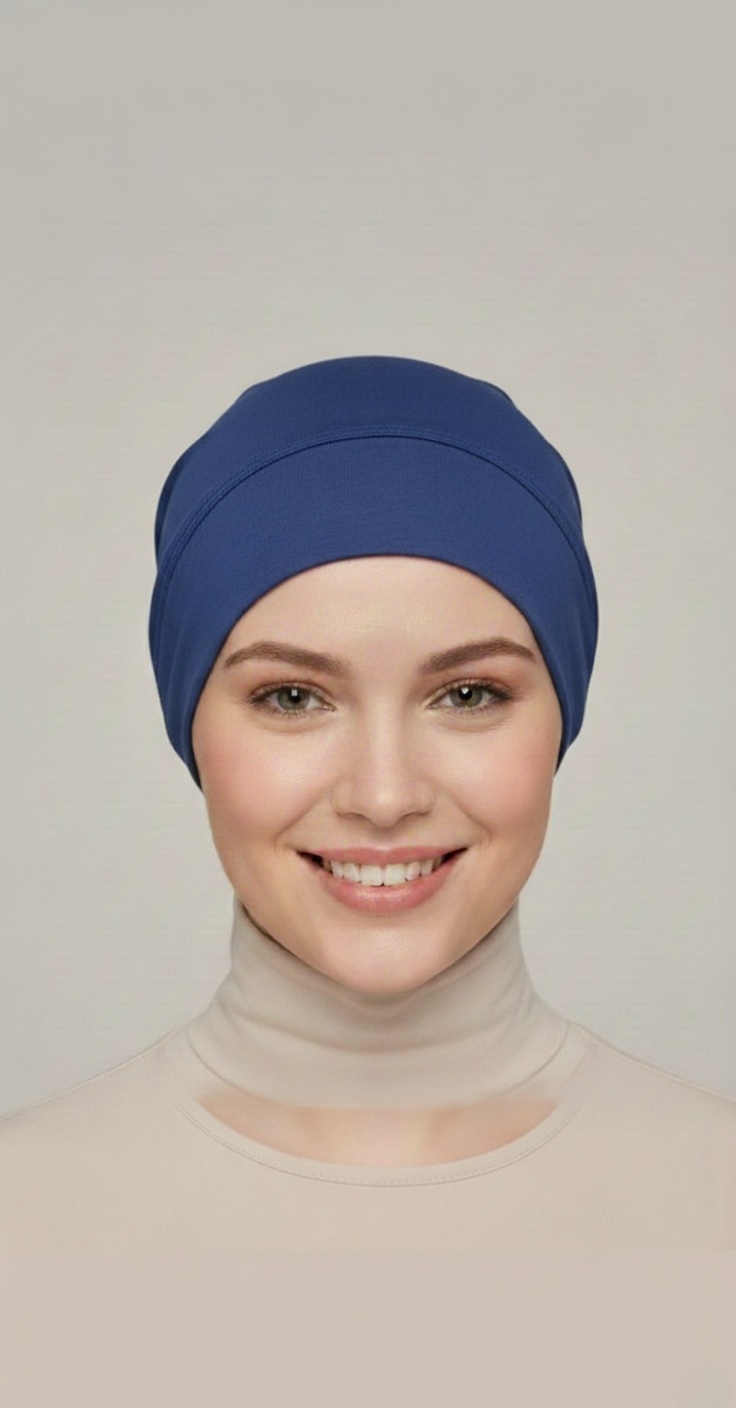Sous Hijab Collection Basic Bonnet Bleu Marine