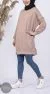SweatShirt Long Beige – Image 2