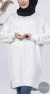 Long White Sweatshirt - Image 2