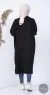 Tunique longue femme Noir – Image 2