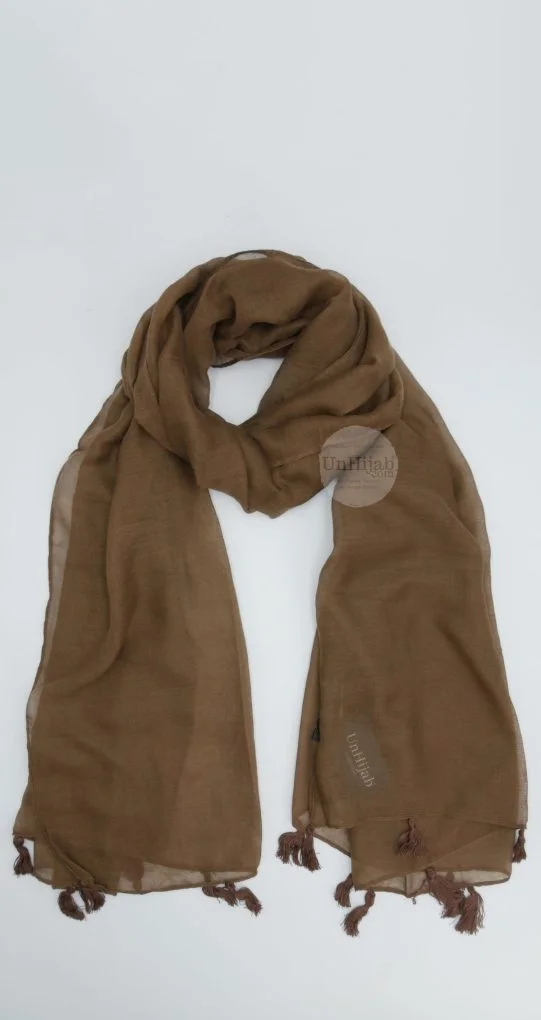 TsBs.marron.c.jpg Châle Collection Basic Marron – Image 1