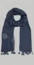 Châle Bleu Marine Collection Basic