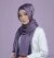 Hijab Elyse 2 en 1 Violet - Afbeelding 3
