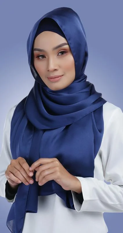 bleu.jpg Hijab Elyse 2 en 1 Bleu – Image 1