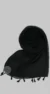 Black Tassel Shawl Basic Collection - Image 6