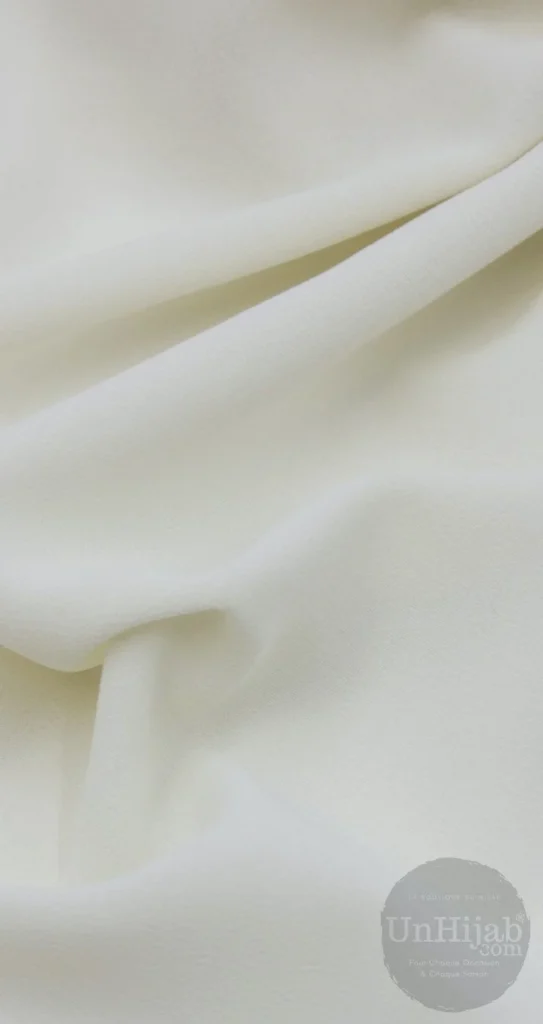 Hijab Mousseline Crème Premium Collection – view 1
