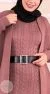 Ensemble Tricot Robe longue et Gilet Blush – Image 3