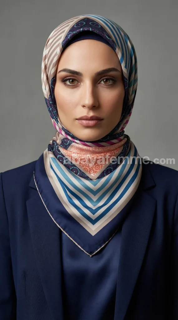 Foulard Collection Classique FT36 3 Vue d'ensemble du carré foulard collection classique ft36 effet soie