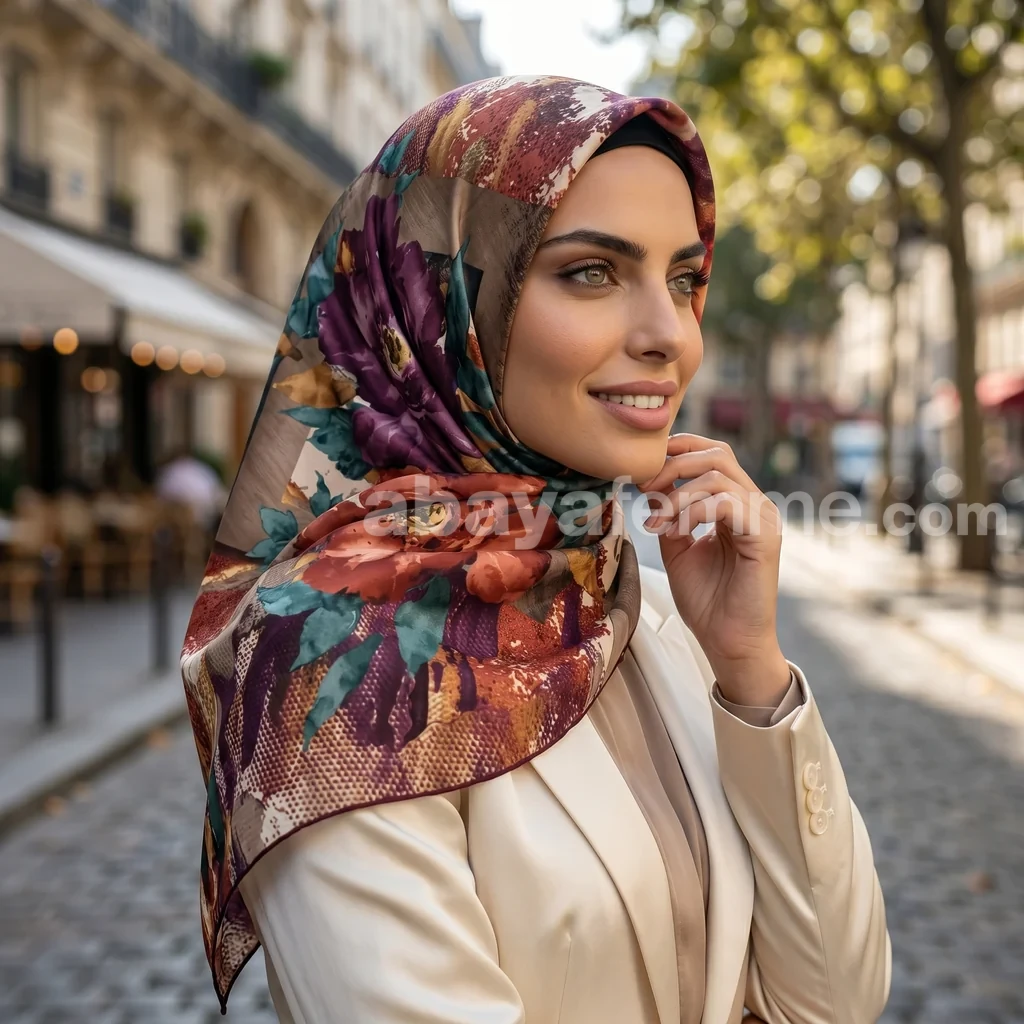 Foulard Collection Luxe FT29 2 Détails des motifs du foulard collection luxe ft29