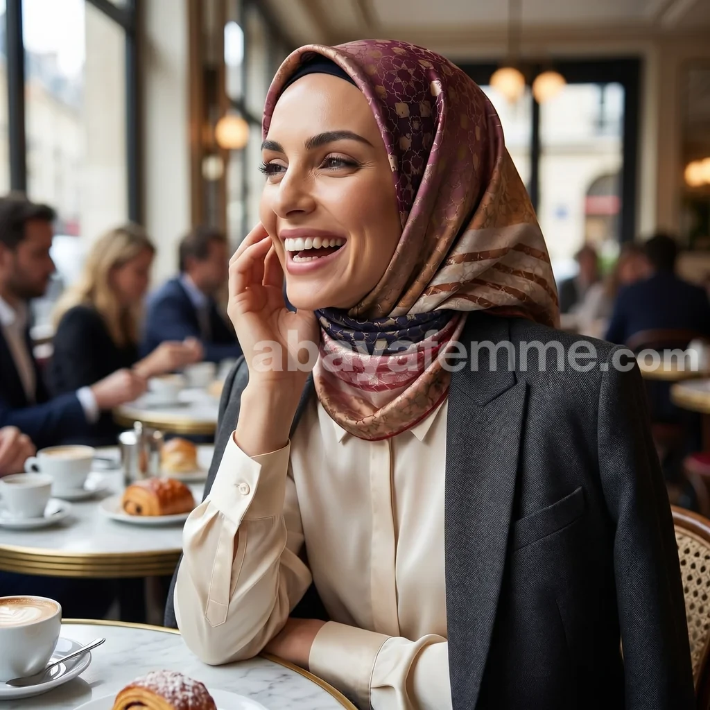 Foulard Collection Classique FT24 4 Texture soyeuse et reflets du foulard collection classique ft24