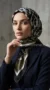 Silk-effect square scarf with luxurious finishes