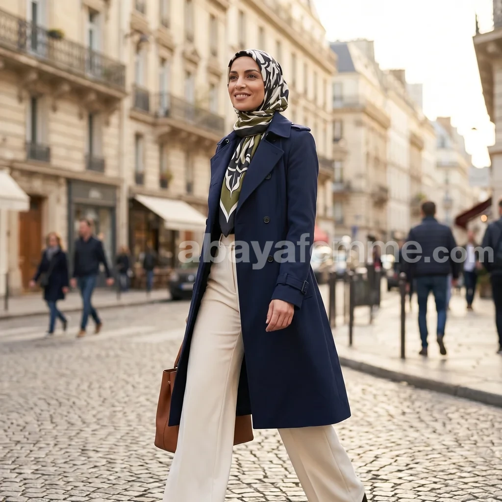 Foulard Collection Classique FT22 2 Détail des motifs modernes du foulard collection classique ft22