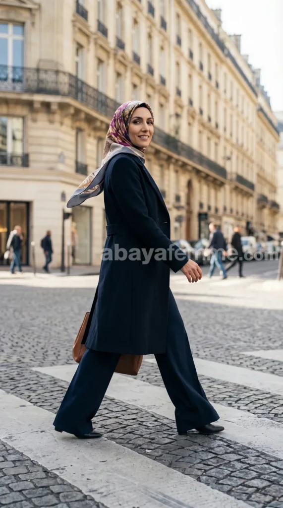 Foulard Collection luxe FT18 4 Vue d'ensemble du foulard collection luxe ft18 porté