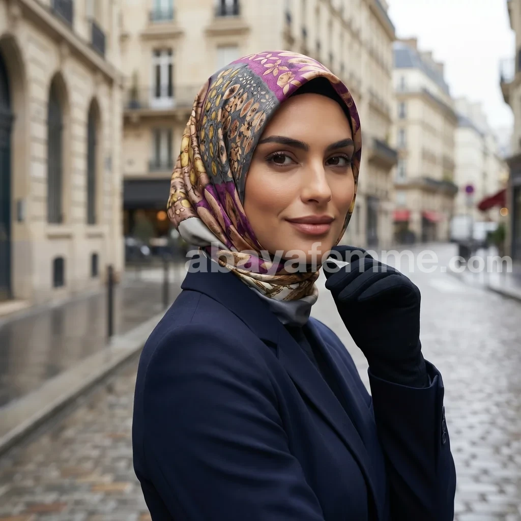 Foulard Collection luxe FT18 2 Détail des motifs du foulard collection luxe ft18 carré