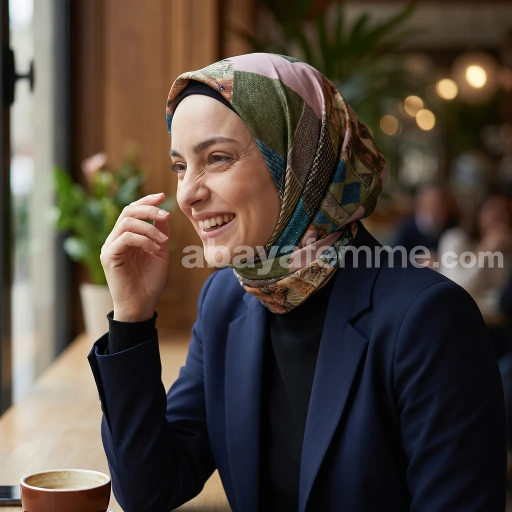 Foulard Collection luxe FT17 2 Motifs modernes et détails du foulard carré effet soie