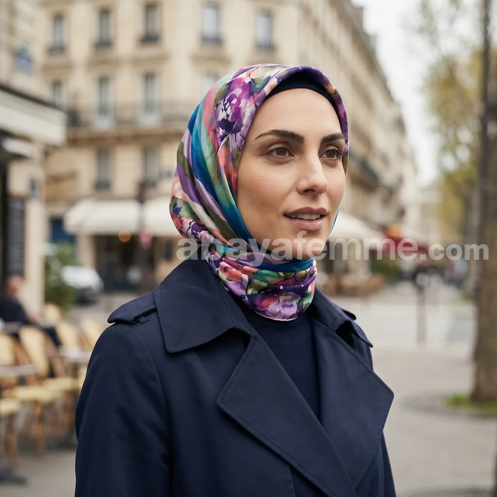 Foulard Collection Luxe FT14 3 Pliage à plat du foulard collection luxe ft14