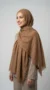 Camel Crinkled Hijab Basic Collection - Studio Photo - Model Style: Hijabi