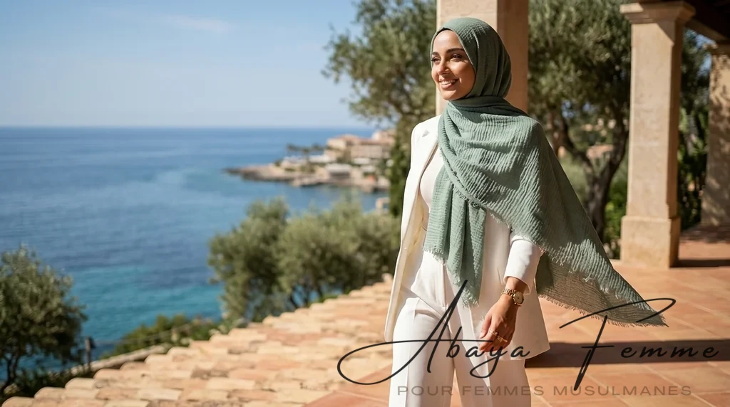 Hijab Froissé Mint rectangulaire Basic Collection 1 Hijab Froissé Mint rectangulaire Basic Collection