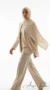 Cream Jersey Hijab Premium Collection - Studio Photo - Model Style: Hijabi