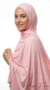 LightPink Rectangular Jersey Hijab Premium Collection - Studio Photo - Model Style: Hijabi
