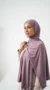 Mauve Jersey Hijab Premium Collection - Studio Photo - Model Style: Hijabi