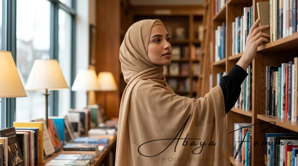 Hijab Mousseline Rectangulaire Burlywood Premium Collection 1 Hijab Mousseline Rectangulaire Burlywood Premium Collection