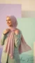 Premium Collection Rectangular Soft Pink Chiffon Hijab - Minimal Photo - Model Style: Hijabi