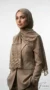 Burlywood Lace Collection rectangular voile Hijab - Studio Photo - Model Style: Hijabi