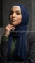 Crinkled Hijab Navy Blue Basic Collection