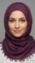Hijab coton Distiny Prune - Bild 6