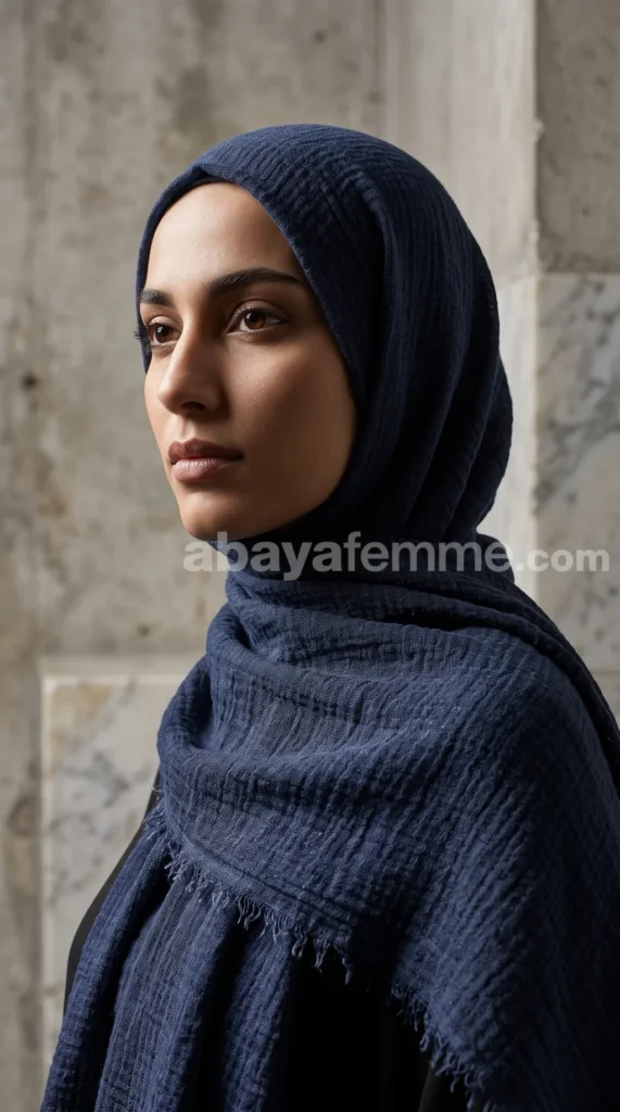 Hijab Froissé Encre Basic Collection – view 3