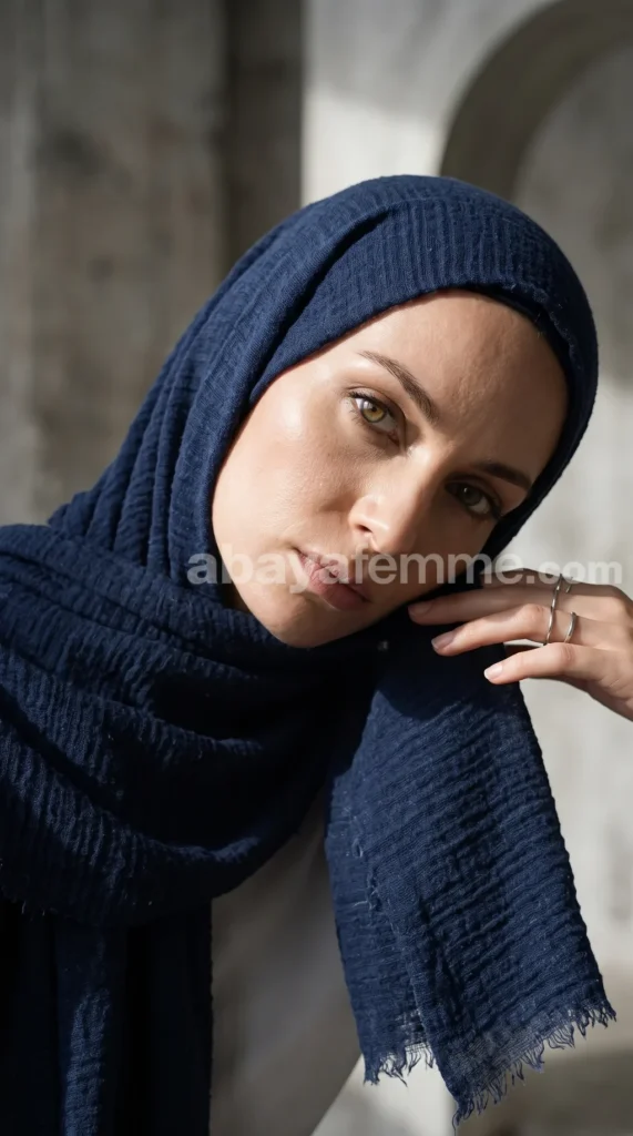 Hijab Froissé Encre Basic Collection – view 2